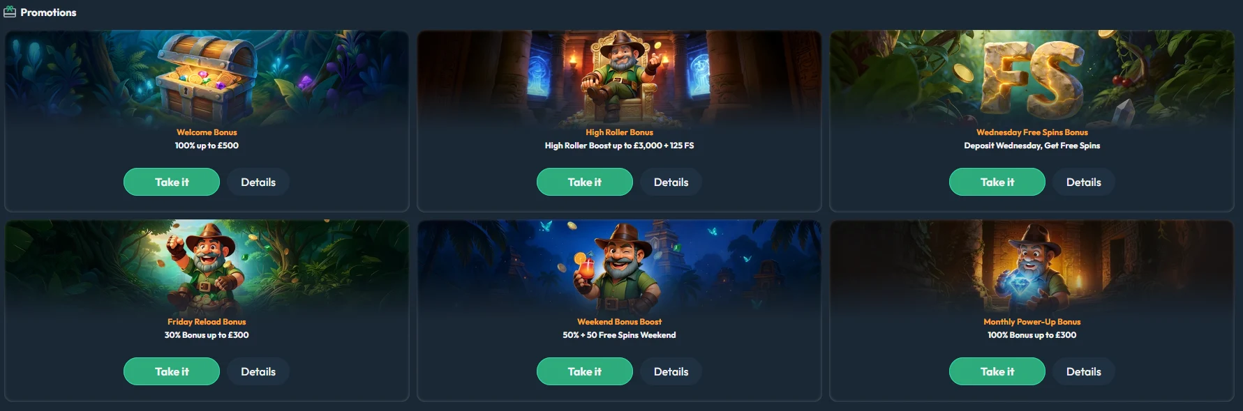 Overview of promotions and bonuses available at Slotorado online casino