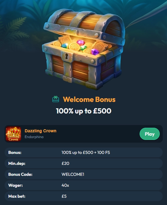 Welcome bonus offer details and terms at Slotorado online casino